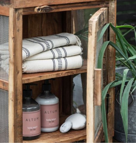 Hammam doek off white met zwart streepje - Afbeelding 4