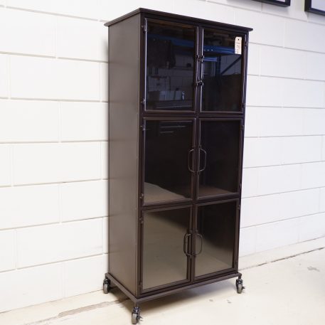 Bruin metalen deeldeur lockerkast - Afbeelding 5