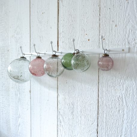 Kerstbal glas metal chips clear - Afbeelding 9