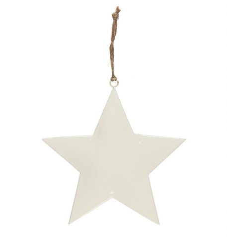 ster wit metaal hoog 20 cm breed 20 cm star for hanging with jute string ib-laursen1