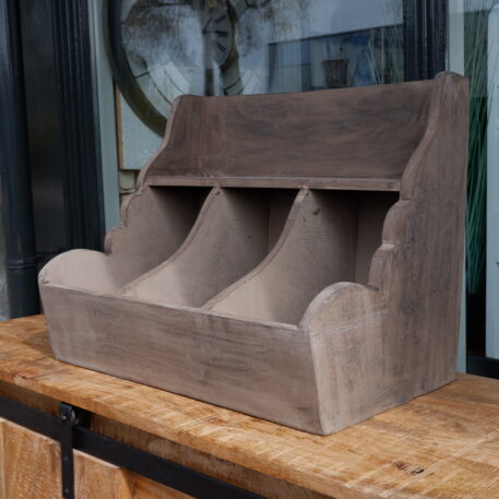 gruttersbak taupe mangohout hoog 50 cm breed 50 cm diep 31 cm 3 vakken1
