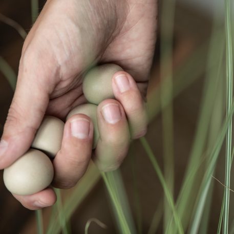 Beige-grijs meditation stones 20 stuks - Afbeelding 2