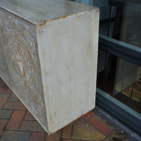 Antiek grijs dressoir Carving 3 deuren - Afbeelding 11