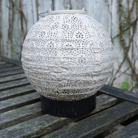 Buiten lampion tafel ring S zwart metaal - Afbeelding 2