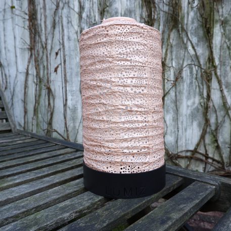 Buiten lampion tafel ring L zwart metaal - Afbeelding 2