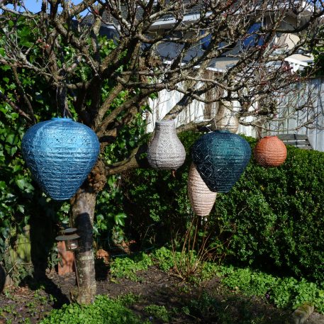 Bulb solar lampion Ø16 cm taupe - Afbeelding 2