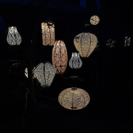 Balloon solar lampion Ø30 cm licht taupe UITVERKOCHT - Afbeelding 6