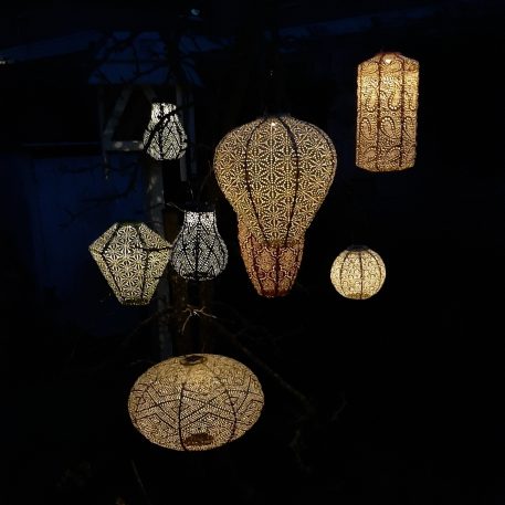 Diamond solar lampion Ø28 cm licht groen UITVERKOCHT - Afbeelding 9
