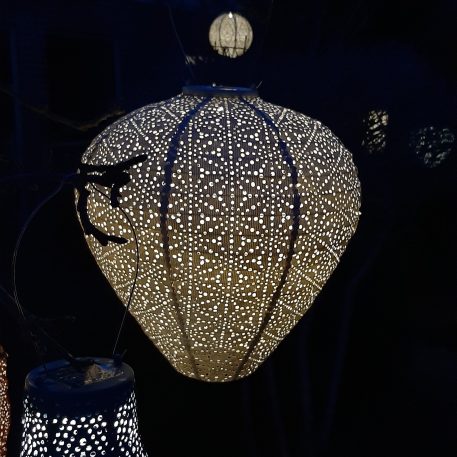 Balloon solar lampion Ø30 cm licht taupe UITVERKOCHT - Afbeelding 2