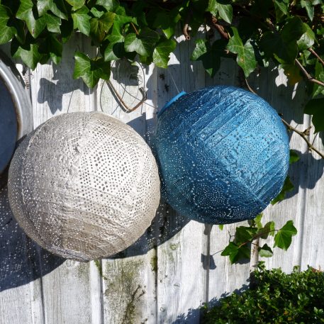 Bol solar lampion Ø30 cm licht taupe - Afbeelding 7