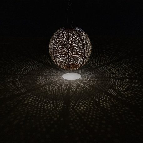 Bol solar lampion Ø30 cm licht taupe - Afbeelding 22