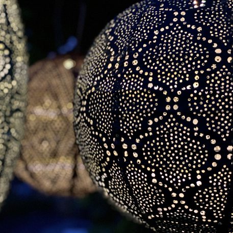 Bol solar lampion Ø30 cm zeeblauw - Afbeelding 14