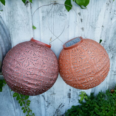 Bol solar lampion Ø20 cm koper UITVERKOCHT - Afbeelding 17