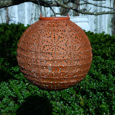 Bol solar lampion Ø20 cm koper UITVERKOCHT - Afbeelding 12