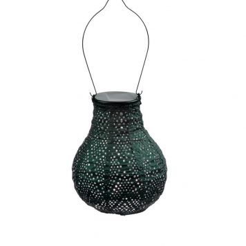 solar bulb lampion diameter 16 cm groen lumiz bulb lantern patern Ikat tyvek1