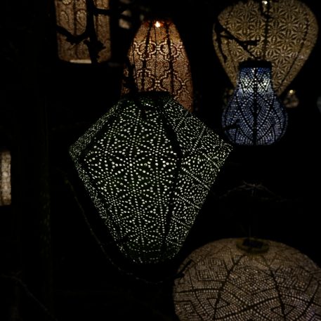 Diamond solar lampion Ø28 cm licht groen UITVERKOCHT - Afbeelding 5