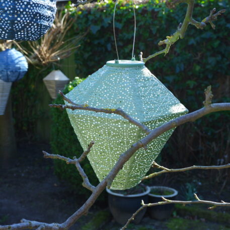 Diamond solar lampion Ø28 cm licht groen UITVERKOCHT - Afbeelding 20