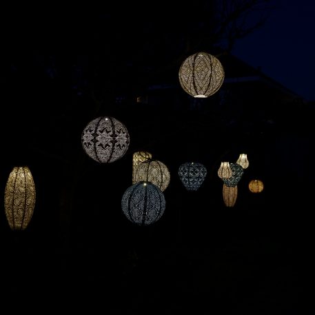 Bulb solar lampion Ø16 cm taupe - Afbeelding 4