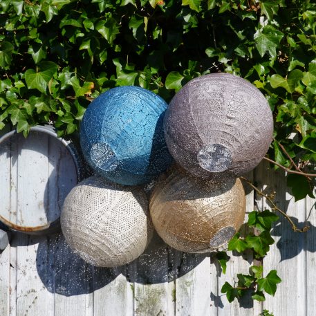 Bol solar lampion Ø30 cm licht taupe - Afbeelding 9