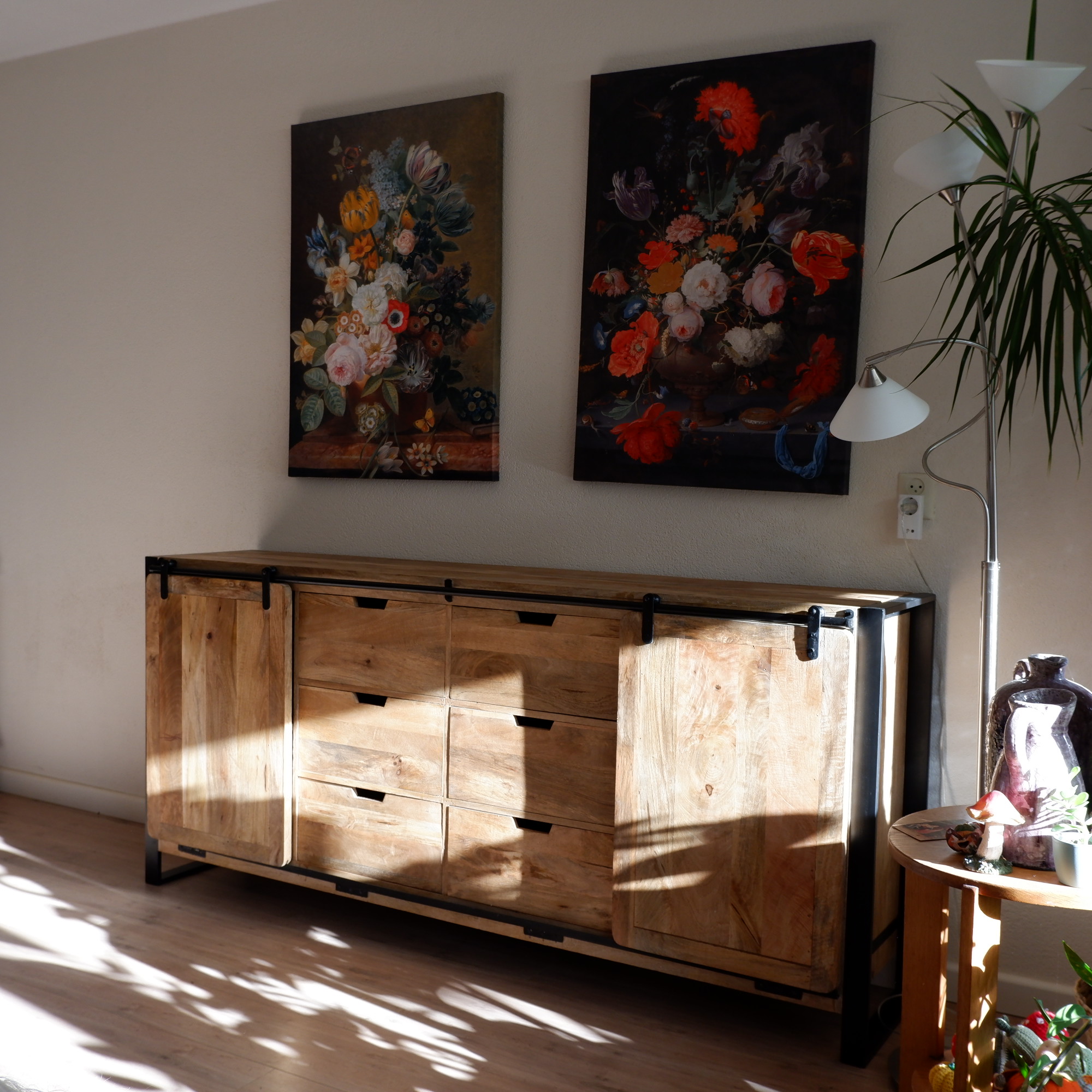 Beau travail dressoir XL 2 schuifdeuren en 6 lades GERESERVEERD - Afbeelding 19