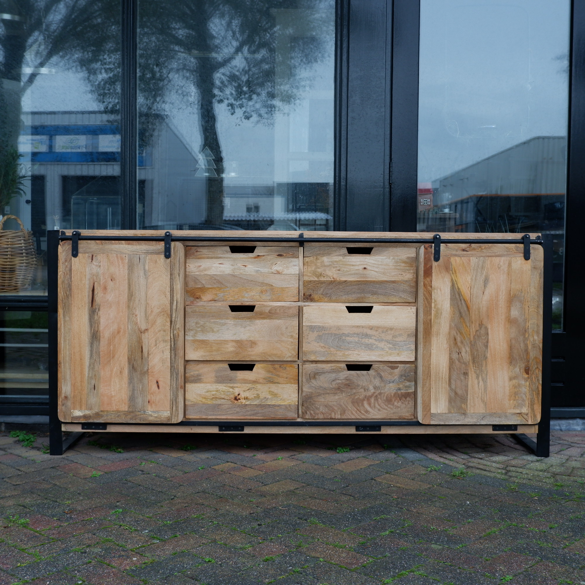 Beau travail dressoir XL 2 schuifdeuren en 6 lades GERESERVEERD - Afbeelding 22