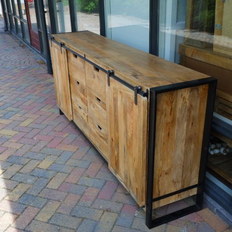 Beau travail dressoir XL 2 schuifdeuren en 6 lades - Afbeelding 4