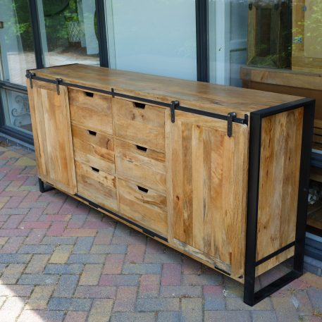 Beau travail dressoir XL 2 schuifdeuren en 6 lades - Afbeelding 5