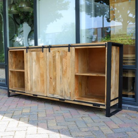 Beau travail dressoir XL 2 schuifdeuren en 6 lades - Afbeelding 10