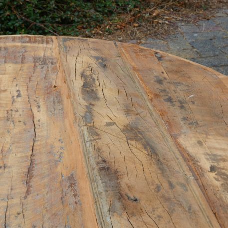 Bijzet-salontafel rond Ø90 cm Truckwood - Afbeelding 6