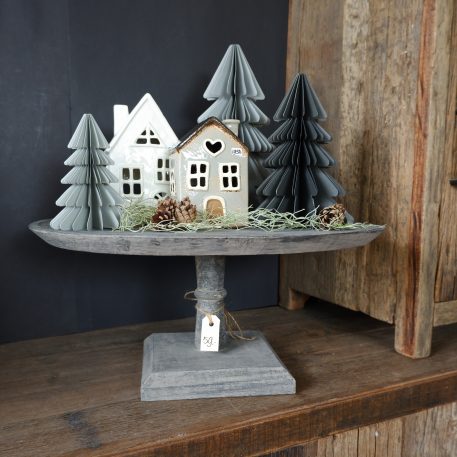 Ash grey plateau op voet Ø50 cm - Afbeelding 5