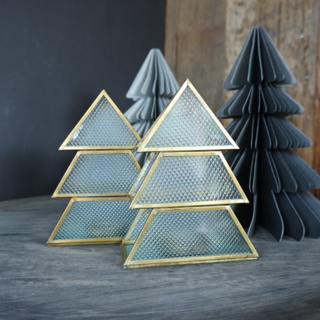 Kerstboom waxinehouder antique brass - Afbeelding 5