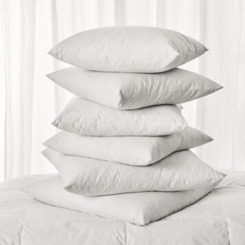 dons gevuld binnen kussen vierkant 45x45 cm 50x50 cm 550 graam en 800 gram cushion filler duck feathers down ib laursen