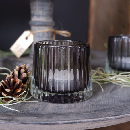 Glas voor waxinelichtje grijs of helder - Afbeelding 2