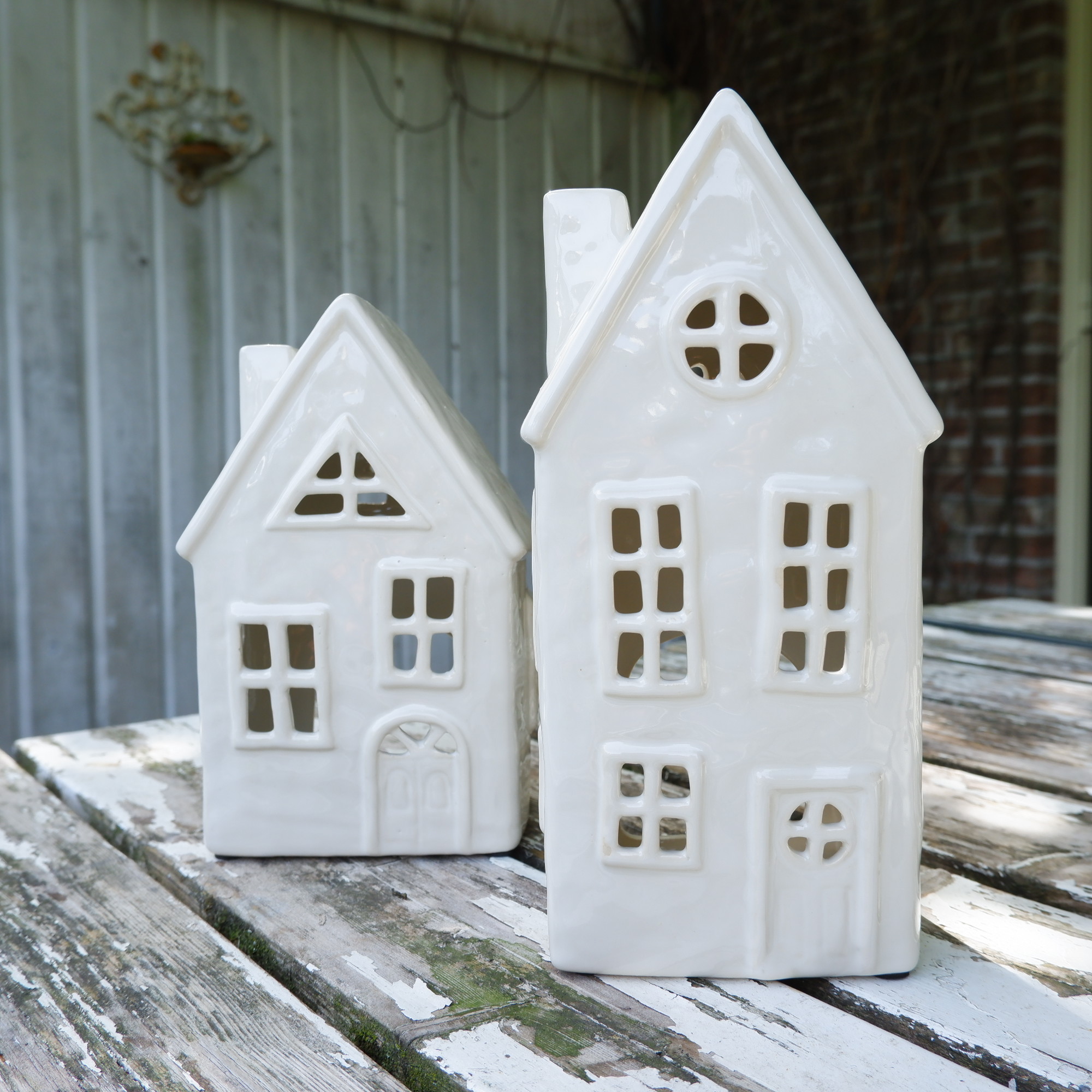 Huis Stillenat off white voor waxinelichtje UITVERKOCHT - Afbeelding 7