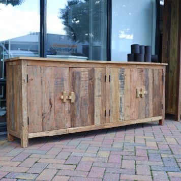 authentiek truckwood dressoir 4 deuren hoog 80 cm breed 200 cm diep 40 cm reclaimed wood railway wood sleeper wood2