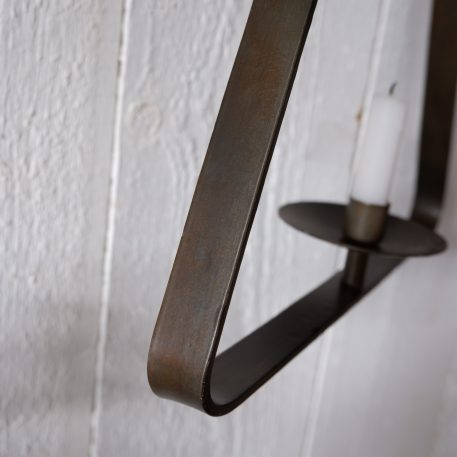 Hangkandelaar voor dinerkaars driehoek brass 52 cm - Afbeelding 6