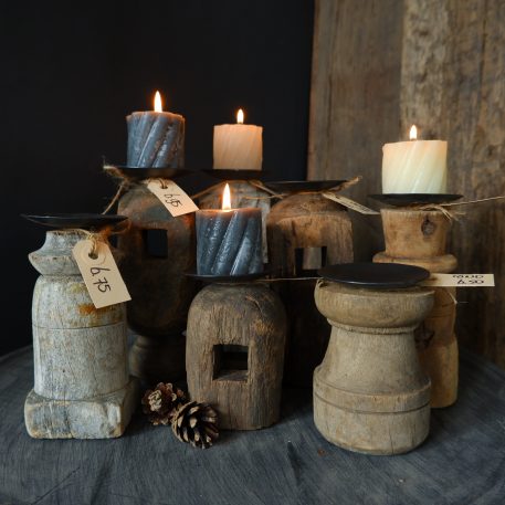 kandelaars vergrijsd hout 7 varianten