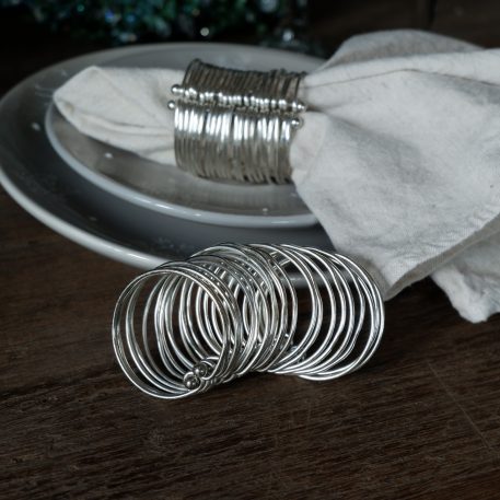 Servetring zilver 4 stuks - Afbeelding 2