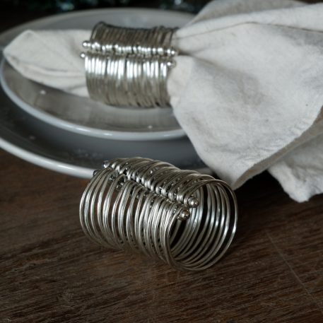 Servetring zilver 4 stuks - Afbeelding 3