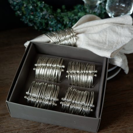 Servetring zilver 4 stuks - Afbeelding 5