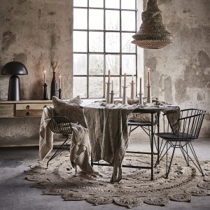 affari of sweden ronde jute vloerkleden olielampjes en wandvazen kling smeedijzer hang kandelaar thor tafellamp fungi kaars spiderweb skyline