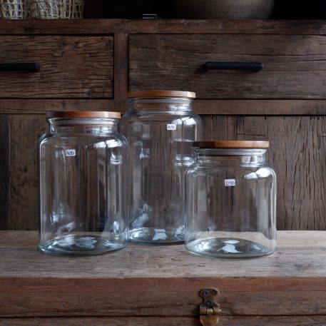Glazen voorraad pot met houten deksel 3000 ml TIJDELIJK UITVERKOCHT - Afbeelding 13