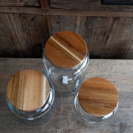 Glazen voorraad pot met houten deksel 3000 ml TIJDELIJK UITVERKOCHT - Afbeelding 17