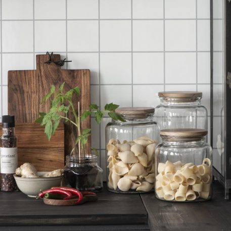 Glazen voorraad pot met houten deksel 3000 ml TIJDELIJK UITVERKOCHT - Afbeelding 3