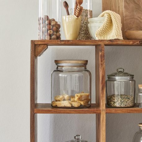 Glazen voorraad pot met houten deksel 2350 ml TIJDELIJK UITVERKOCHT - Afbeelding 7