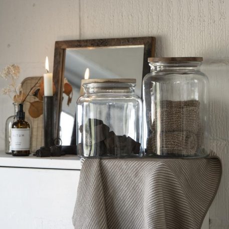 Glazen voorraad pot met houten deksel 3000 ml TIJDELIJK UITVERKOCHT - Afbeelding 9