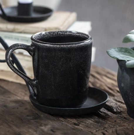 Antique black Dunes beker met oor - Afbeelding 3