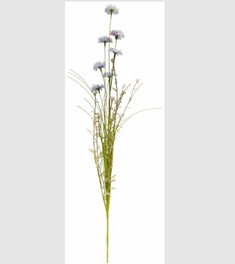blauw grijze korenbloem zijde en kunststof 50 cm ib-laursen flower lavender tones10