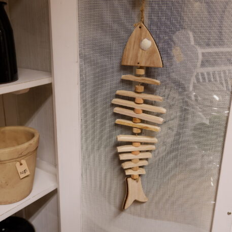 Decoratie vis large naturel hout - Afbeelding 3