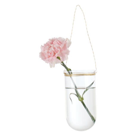 hangvaas Nadja helder glas met brass draad hoog 15 en 29 cm diameter glas 8.5 cm affari of sweden hanging vase2